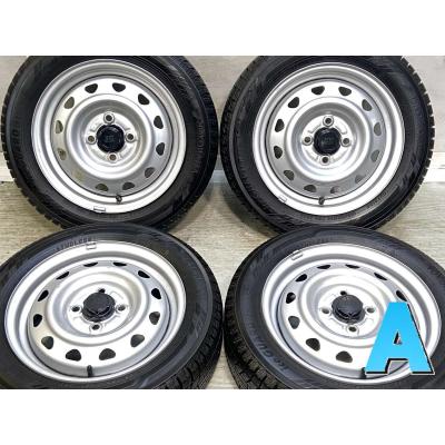 まぁー坊スタッドレス155／65R14 75Qスチールホイールセット超深溝 155/65r14 スタッドレス ホイールセット（ホイール素材：スチール）の
