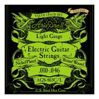 [エレキ弦×3セット]ARIA AGS-803C/L×1パック エレキ用 コーティング弦 3セットパック×1パック [10-46] /メール便発送・代金引換不可 | さくら山楽器