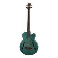 ARIA FEB-F2/FL STBL(Stained Blue) エレクトリック アコースティック フレットレス ベース/ケース付 | さくら山楽器