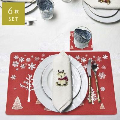 【クリスマス柄】ピンパーネル　未使用テーブルマット4枚　コースター6枚未開封 クリスマスランチョンマットのおすすめ人気商品一覧 通販 - Yahoo