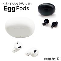 ワイヤレスイヤホン Bluetooth 5.3 イヤホン ワイヤレス iPhone android スマホ Bluetooth5.3 ブルートゥース イヤフォン 軽量 EggPods ブラック ホワイト | エアージェイYahoo!ショッピング店