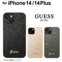 iPhone 14 ケース GUESS グリッター iPhone14Plus ラメ キラキラ グリッターケース iPhone14 カメラ保護 アイフォン プラス iPhoneケース ゲス 公式ライセンス品 | エアージェイYahoo!ショッピング店