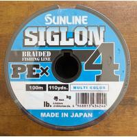 4号(60LB) 100m単品×4個  SIGLON PE×4 マルチカラー 10m×5色 4本組PEライン 船釣り・タイラバ対応 サンライン 日本製 | 釣糸専門店 SAKURA MATURI