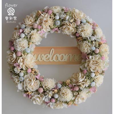 愛彩祭-フラワーリースのお店 - 玄関用ウェルカムリース｜Yahoo