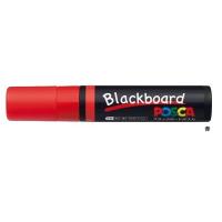 三菱鉛筆 水性サインペン ブラックボードポスカ 極太角芯 赤 PCE50017K1P15 | アイソル
