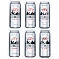 アサヒ スーパードライ 500ml缶 6缶パック 国産ビール - 最安値・価格比較 - Yahoo!ショッピング｜口コミ・評判からも探せる