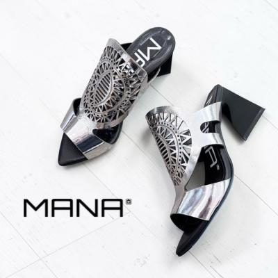 MANA（マナ） 2026春夏新色 ミュール サンダル レーザーカット 靴