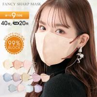 AKANE マスク Fancysharp Mask 小顔マスク 50枚 3D立体 不織布 血色マスク 立体型 息がしやすい 快適 フィット 蒸れない フェイスライン 男 女 バイカラー ny469