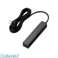 ELECOM（エレコム） ［AVT-D3-2425BK］  デザインタップ“roo’t”【2ピン・4個口】AVTD32425BK | アカリカ Yahoo!店