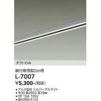 安心のメーカー保証 【インボイス対応店】L-7007 大光電機  配線ダクトレール レールのみ 宅配便不可  実績20年の老舗 | あかりのAtoZ