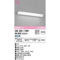 安心のメーカー保証 【インボイス対応店】OB255178R オーデリック照明器具 キッチンライト LED  実績20年の老舗 | あかりのAtoZ