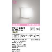 安心のメーカー保証 OB255276WR（ランプ別梱包）『OB255276#＋NO295GW』 オーデリック ブラケット 一般形 LED 期間限定特価 ☆ | あかりのAtoZ