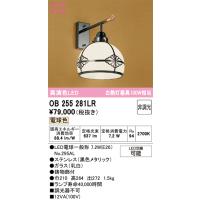 安心のメーカー保証 OB255281LR（ランプ別梱包）『OB255281#＋NO295AL』 オーデリック ブラケット 一般形 LED ◆ | あかりのAtoZ