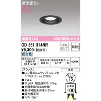 安心のメーカー保証 OD361314NR（ランプ別梱包）『OD361314#＋NO257EN』 オーデリック ダウンライト 一般形 LED ◆ | あかりのAtoZ