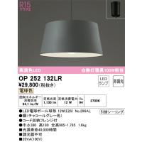 安心のメーカー保証 OP252132LR（ランプ別梱包）『OP252132#＋NO296AL』 オーデリック ペンダント LED ☆ 実績20年の老舗 | あかりのAtoZ