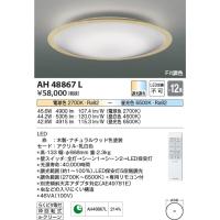 AH48867L  照明器具 Fit調色シーリング (〜12畳) LED（電球色＋昼光色） コイズミ照明(KAC) | 照明販売　あかりやさん
