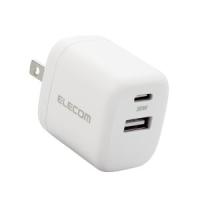 エレコム MPA-ACCP30WH AC充電器 USB充電器 USB Power Delivery準拠 30W USB-C1ポート USB-A1ポート スイングプラグ ホワイト | あきばおー ヤフーショップ