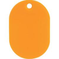トラスコ中山 UHFL-OR 見やすい色の小判札 大 60×40mm 5枚入 オレンジ | あきばおー ヤフーショップ