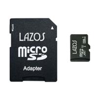 【メール便選択可】LAZOS L-B128MSD10-U3 microSDXC 128GB UHS-I U3 CLASS10 | あきばおー ヤフーショップ