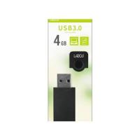 【メール便選択可】LAZOS L-US4-CPB USBメモリ 4GB USB3.0 キャップ式 ブラック | あきばおー ヤフーショップ