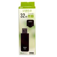 【メール便選択可】LAZOS L-US32-CPB USBメモリ 32GB USB3.0 キャップ式 ブラック | あきばおー ヤフーショップ