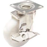 ユーエイキャスター SUS-NJ-100S ステンレスキャスターシングルS付自在車 100径ナイロン車 | あきばおー ヤフーショップ