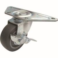 ユーエイ SGC-100ELS コーナーキャスター 自在ストッパー付 100φエラストマー車輪 | あきばおー ヤフーショップ