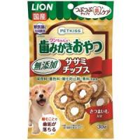 ライオン PETKISS ワンちゃんの歯みがきおやつ 無添加ササミチップス さつまいも入り 30g | あきばおー ヤフーショップ