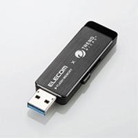 【メール便選択可】USBメモリー USB3.0対応 トレンドマイクロ社製ウイルス対策ソフト搭載 8GB ブラック MF-TRU308GBK | あきばおー ヤフーショップ