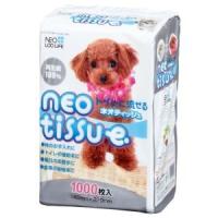 コーチョー NEOLOOLIFE ネオティッシュ 1000枚 犬 ペット トイレに流せる 再生紙 | あきばおー ヤフーショップ