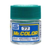 ミスターホビー C77 Mr.カラー メタリックグリーン 10ml GSI クレオス | あきばおー ヤフーショップ