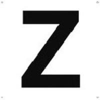 トラスコ TAEH-Z 表示板 アルファベット Z 420×420 TRUSCO | あきばおー ヤフーショップ