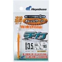 ハヤブサ HS507-3-0.6 速技 チカオレンジウーリー10本 | あきばおー ヤフーショップ