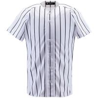 【送料無料】デサント ユニフォームシャツ ジュニアフルオープンシャツ（ワイドストライプ） DESCENTE JDB6000 SWBK | あきちゃん堂