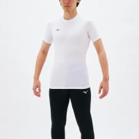 【送料無料】ミズノ バイオギアシャツ(丸首半袖) メンズ ホワイト Mizuno 32MA115201 | あきちゃん堂