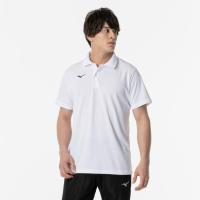 【送料無料】ミズノ ゲームシャツ(ポロシャツ)（ユニセックス） ホワイト Mizuno 32MA967001 | あきちゃん堂