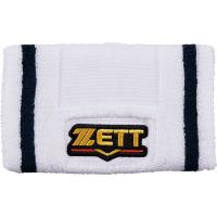 【送料２９０円】ゼット プロステイタス リストバンド ホワイト ZETT BW151A 1100 | あきちゃん堂