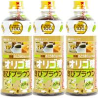 日本オリゴ きびブラウン 700g 3本 フラクトオリゴ糖 国産さとうきび使用 天然 (きび3本) | AKY stores