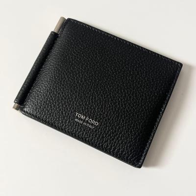 ⭐️極美品⭐️　トムフォード　マネークリップ　二つ折り財布　ブラック　レザー TOM FORD トムフォード マネークリップ 二つ折り財布 ウォレット