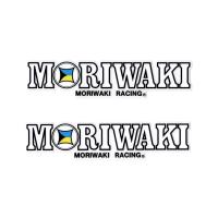 東洋マーク モリワキ MORIWAKI RACING ステッカー 透明ベース 28mm×118mm 2枚入り MOS-3 | あるふぁここ プラザ店