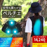 ペルチェベスト 熱中症 暑さ対策 冷却 冷感 レディース メンズ 夏用 冷蔵服 作業服 屋外