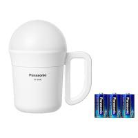 パナソニック　LED強力ランタン　懐中電灯　白色　4段階調光　タッチセンサー　防滴（IPX2）　単1形電池 3本使用（電池付）　BF-BL40K-W | オールライト Yahoo!店