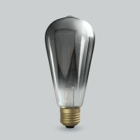 ビートソニック　OnlyOne(オンリーワン) LED電球 Siphon エジソン電球形 EDISON 20W形相当 暖系電球色 E26 6.0W 200lm ブラッククリアガラス(黒加飾)　LDF95D | オールライト Yahoo!店