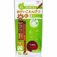 トンボ鉛筆 鉛筆 Yo-i おけいこセット 6B MY-PBE-6B | オールメール