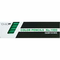 トンボ鉛筆 色鉛筆 1500単色 緑 1ダース 1500-07 | オールメール