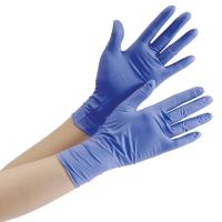 ミドリ安全 ニトリル 手袋 作業用 ニトリルゴム 滑り止め ベルテ701H 厚手 粉なし ブルー M 100枚 | ALMON