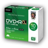 HIDISC データ用 DVD+R DL 片面2層 8.5GB 8倍速対応 1回データ記録用 インクジェットプリンタ対応 10枚 スリムケー | ALMON