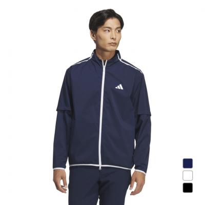 adidas ゴルフ メンズジャケット（色：ネイビー系）｜メンズウエア