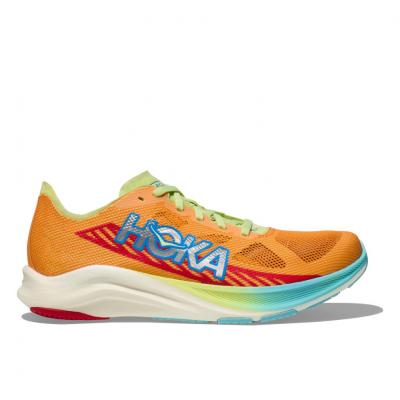 HOKA ONEONE マラソン、ランニングシューズ（色：オレンジ系