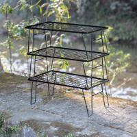 アルペンアウトドアーズ 軽量1.5kg アウトドアラック(3台セット) キャンプ テーブル その他 Alpen Outdoors AOD